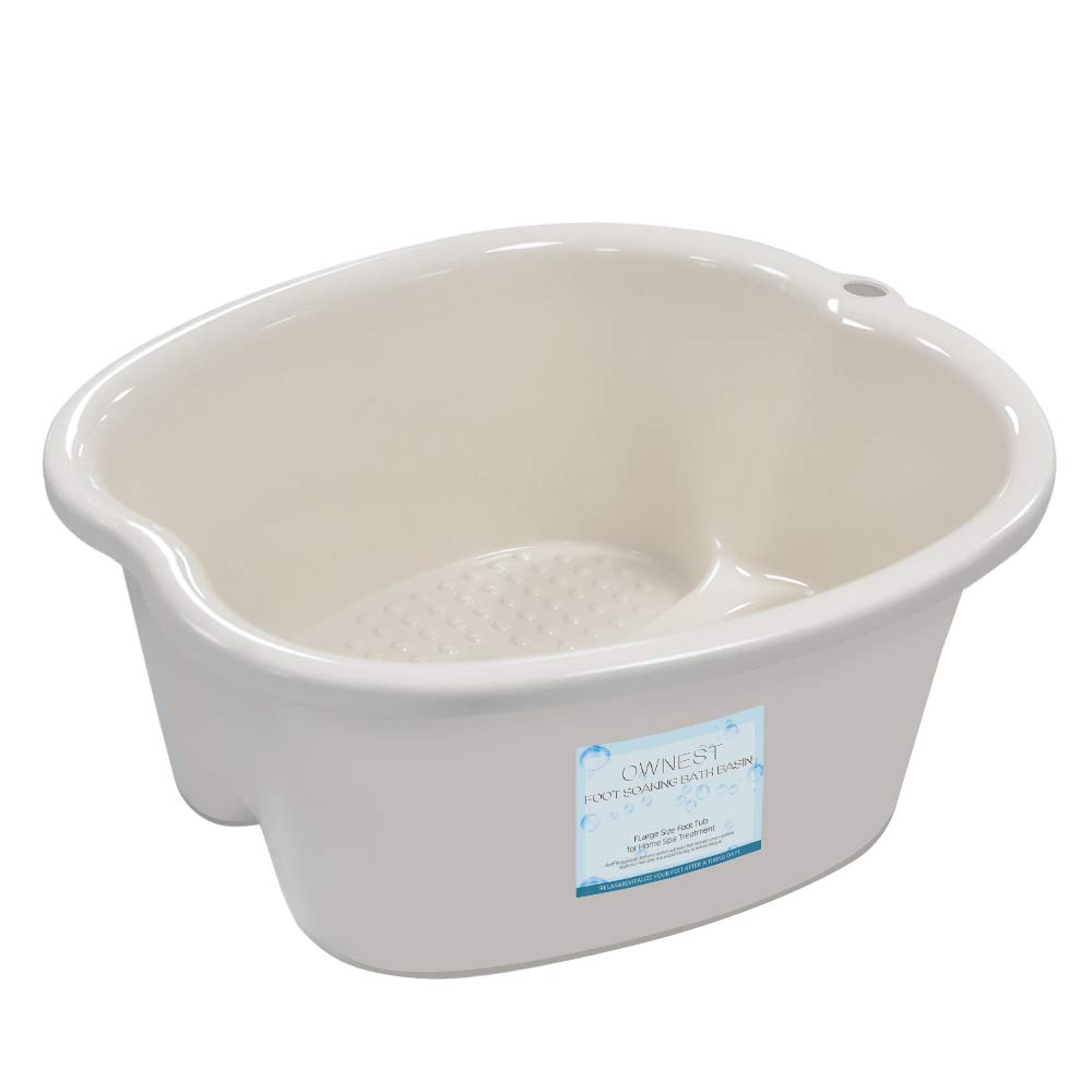 White Pedicure Plastic Basin